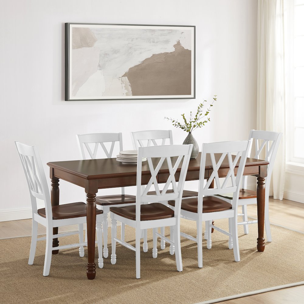 Shelby 7-Piece Dining Table Set For 6 – Table & 6 Chairs