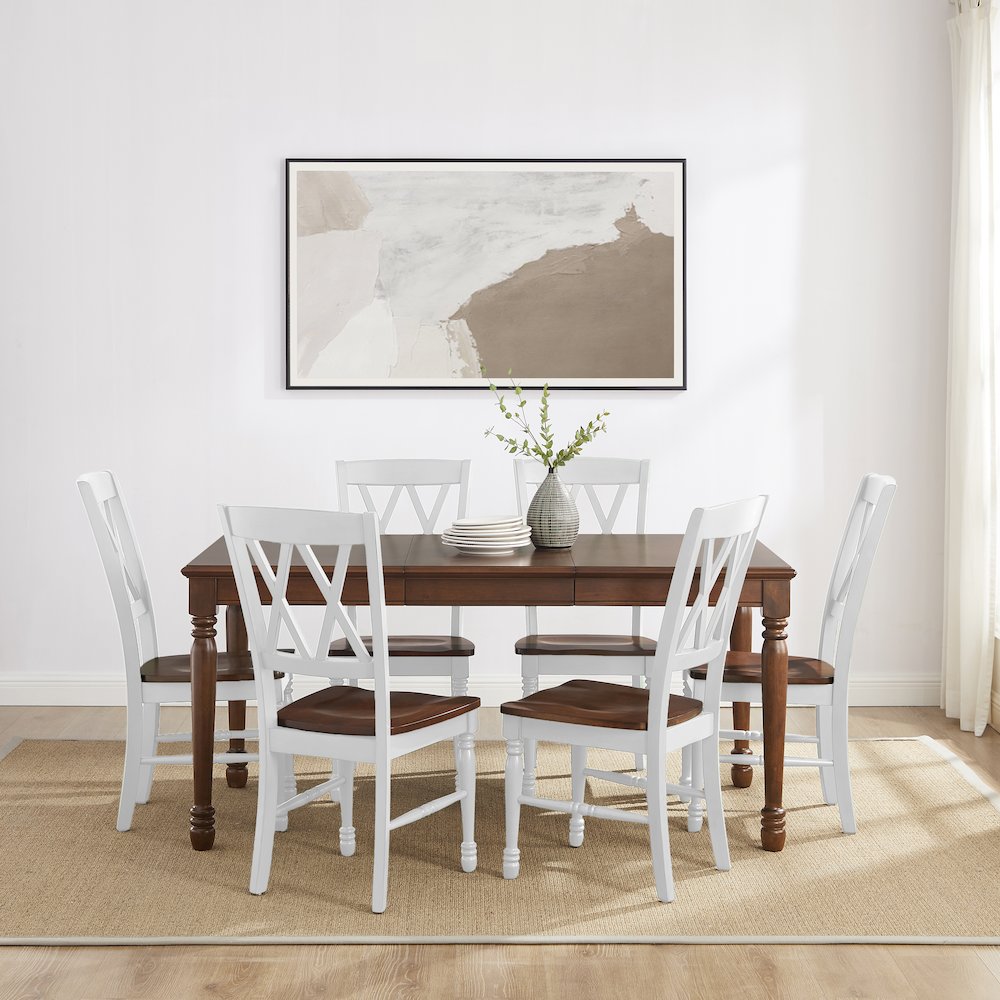 Shelby 7-Piece Dining Table Set For 6 – Table & 6 Chairs