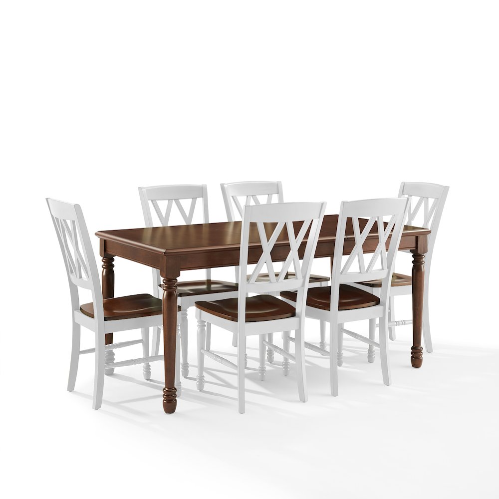 Shelby 7-Piece Dining Table Set For 6 – Table & 6 Chairs