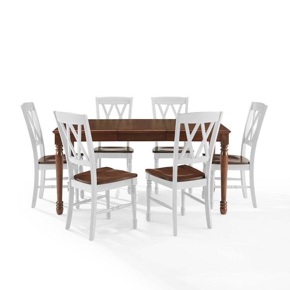 Shelby 7-Piece Dining Table Set For 6 – Table & 6 Chairs