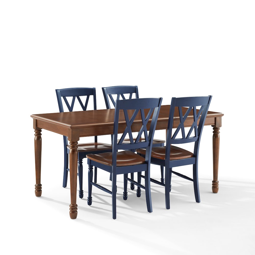 Shelby 5-Piece Dining Table Set For 4 – Table & 4 Chairs