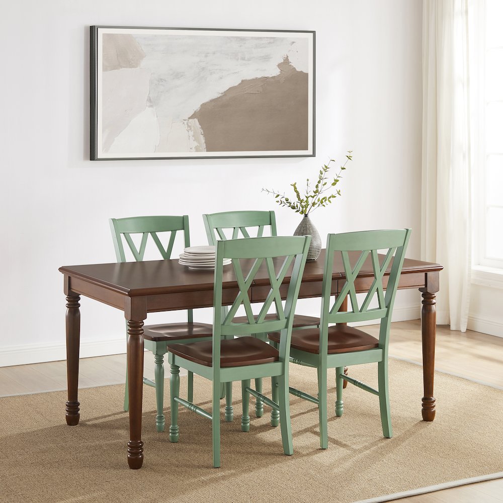 Shelby 5-Piece Dining Table Set For 4 – Table & 4 Chairs
