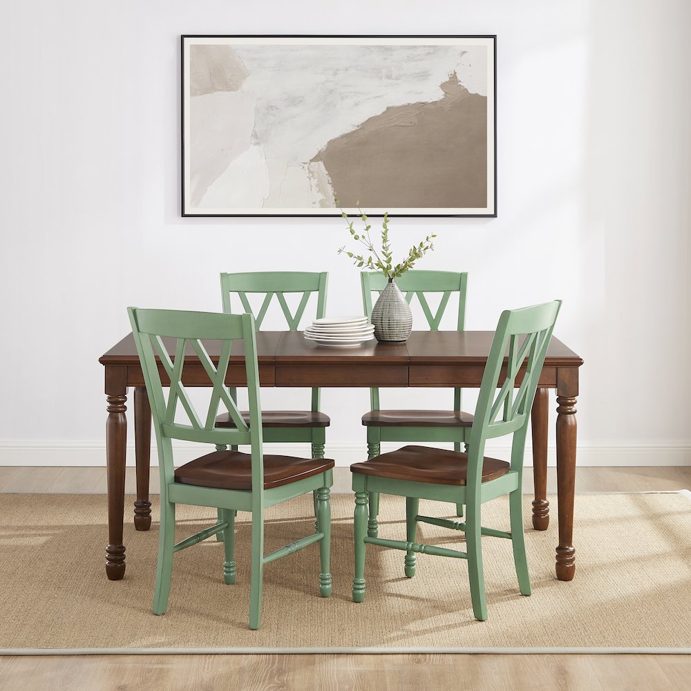 Shelby 5-Piece Dining Table Set For 4 – Table & 4 Chairs