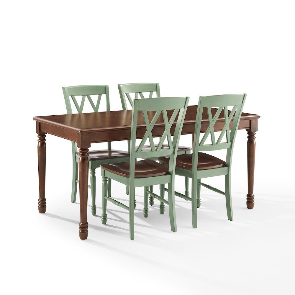 Shelby 5-Piece Dining Table Set For 4 – Table & 4 Chairs