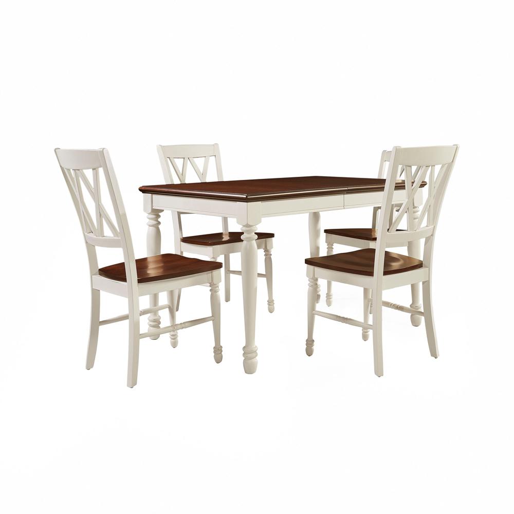 Shelby 5-Piece Dining Table Set For 4 – Table & 4 Chairs