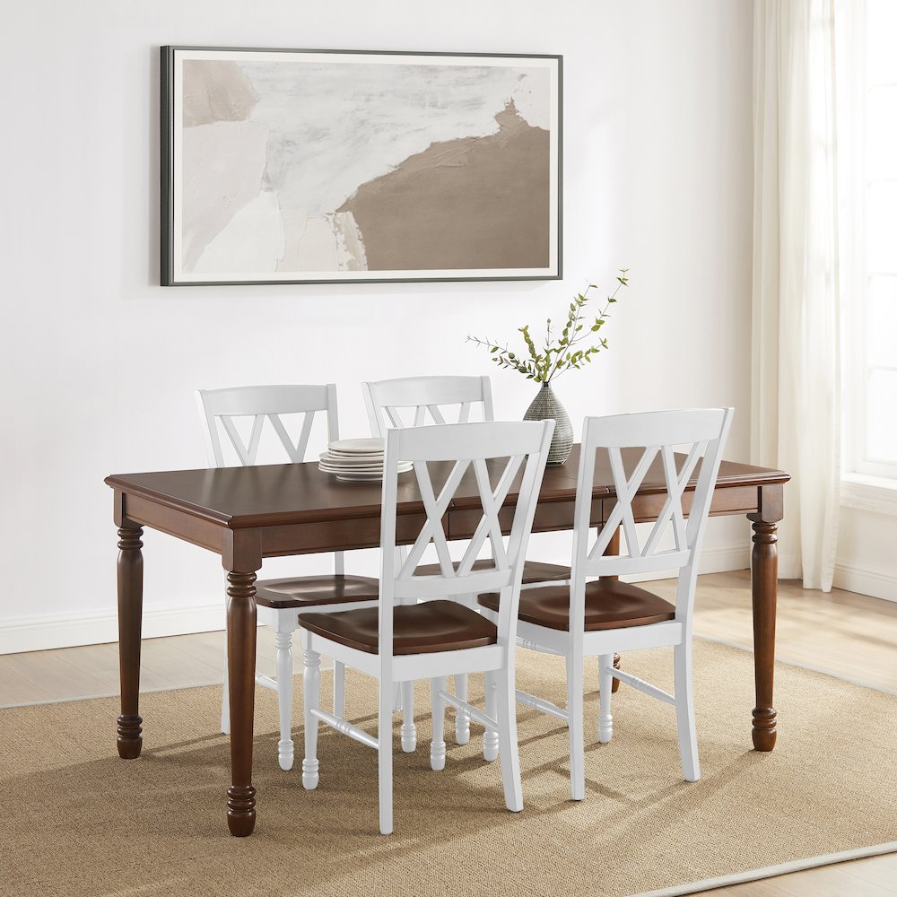 Shelby 5-Piece Dining Table Set For 4 – Table & 4 Chairs