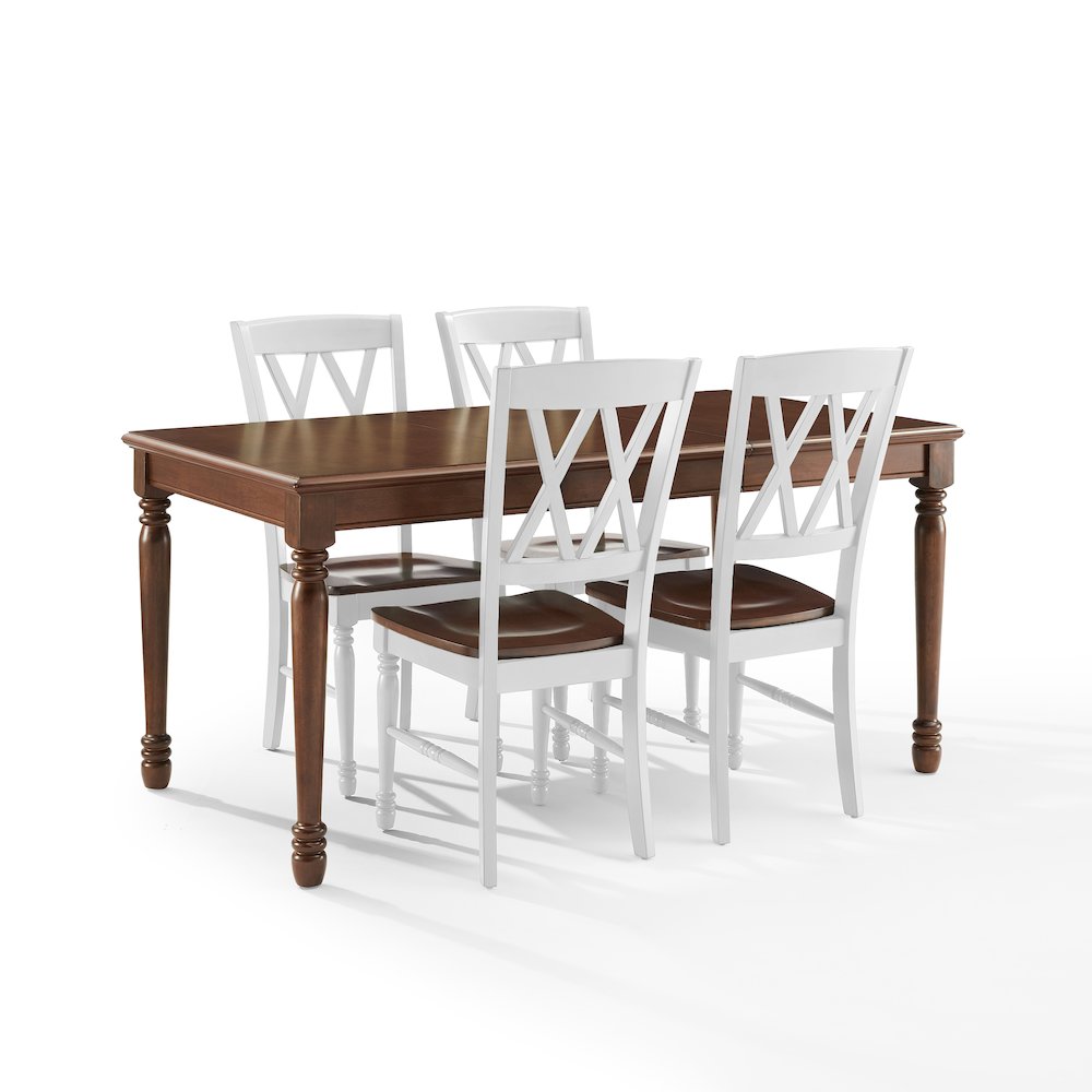 Shelby 5-Piece Dining Table Set For 4 – Table & 4 Chairs