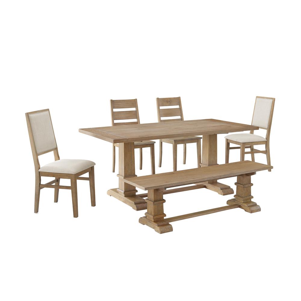6-Piece Dining Table Set For 7