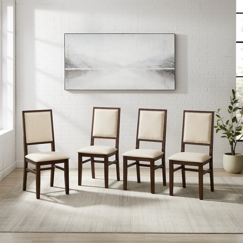 Joanna 4-Piece Upholstered Back Dining Chair Set – 4 Chairs