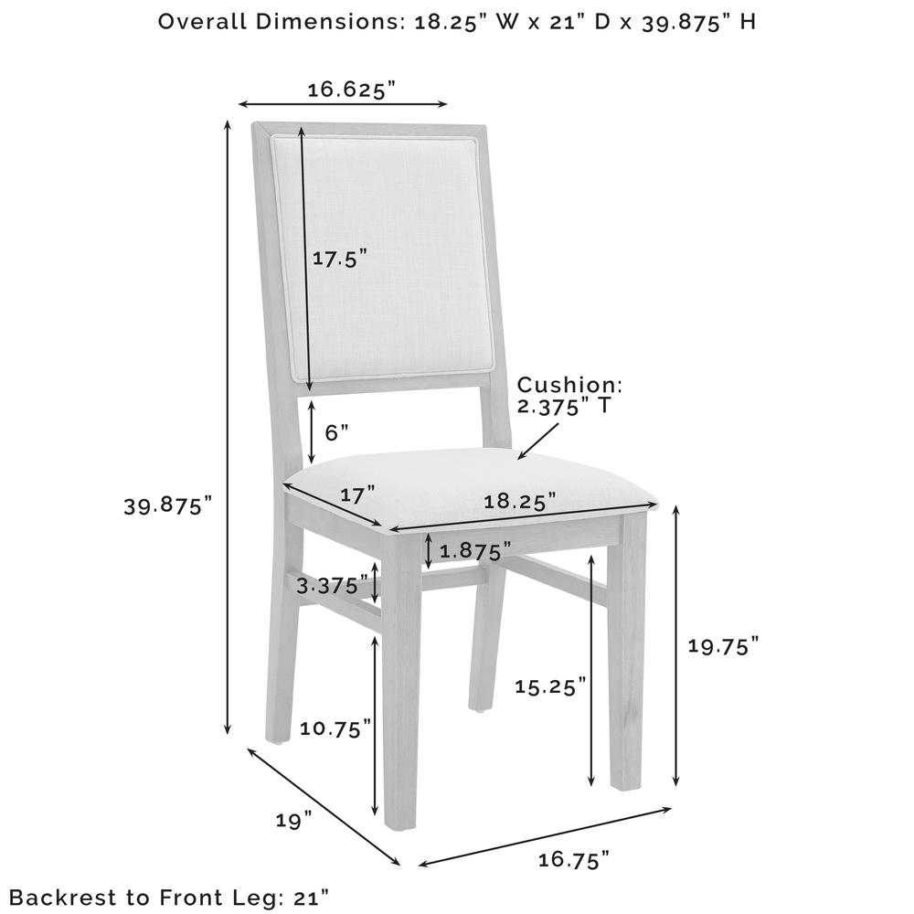 Joanna 4-Piece Upholstered Back Dining Chair Set – 4 Chairs