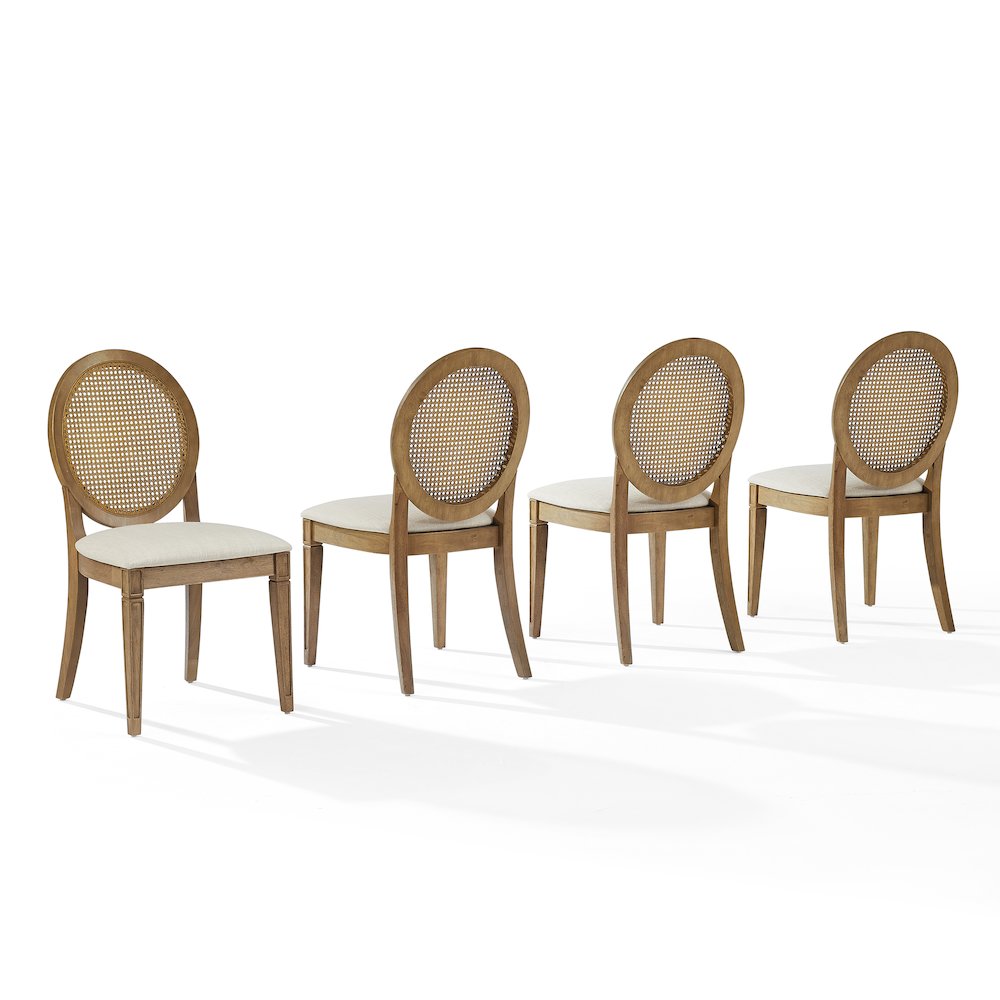 Katia 4-Piece Cane-Back Dining Chair Set – 4 Cane-Back Chairs