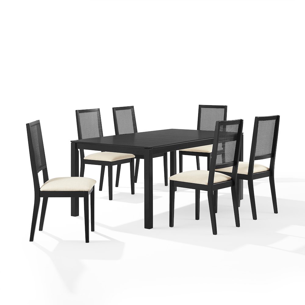 Greer 7-Piece Dining Table Set For 6 – Table & 6 Chairs