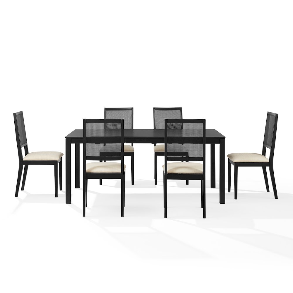 Greer 7-Piece Dining Table Set For 6 – Table & 6 Chairs