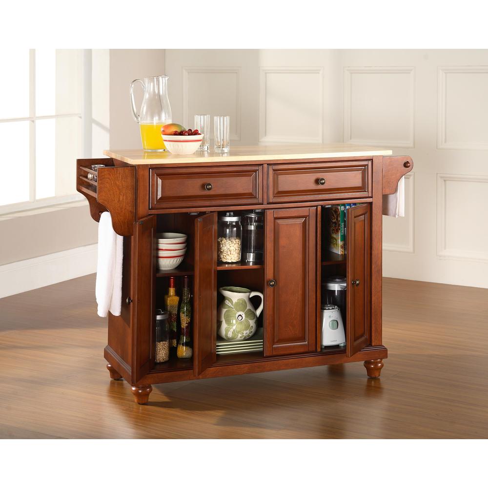 Cambridge Wood Top Full Size Kitchen Island/Cart