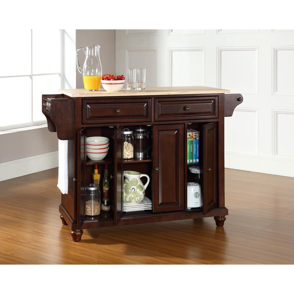 Cambridge Wood Top Full Size Kitchen Island/Cart