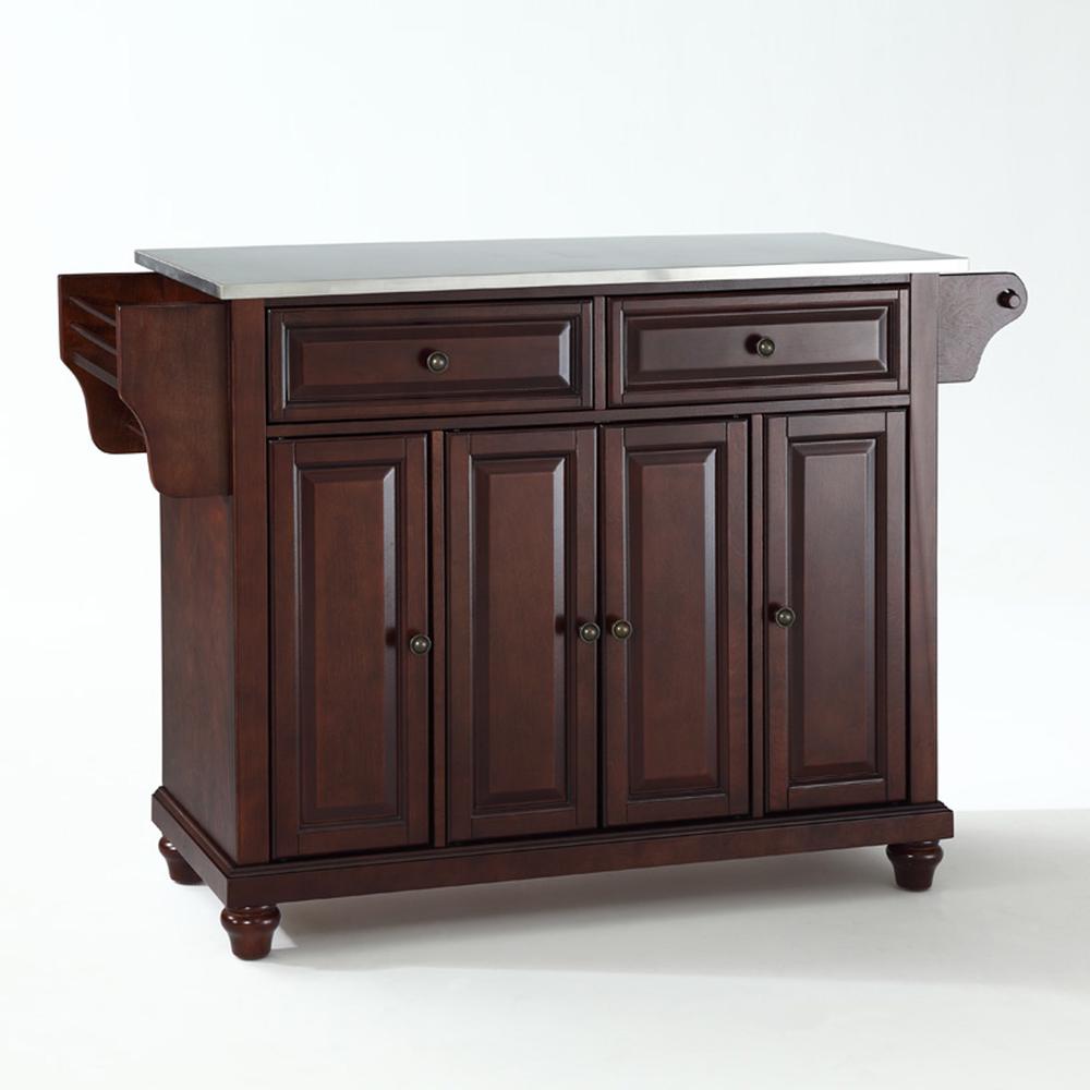 Cambridge Stainless Steel Top Full Size Kitchen Island/Cart