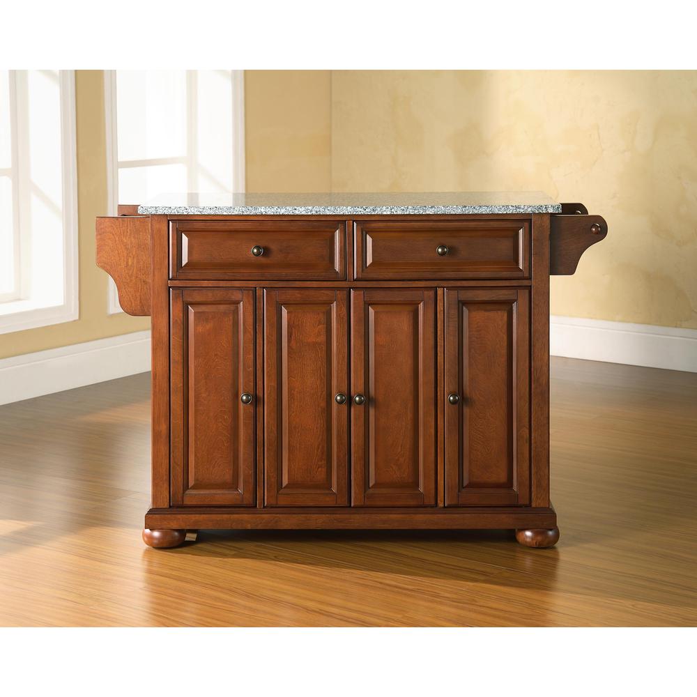 Alexandria Granite Top Full Size Kitchen Island/Cart