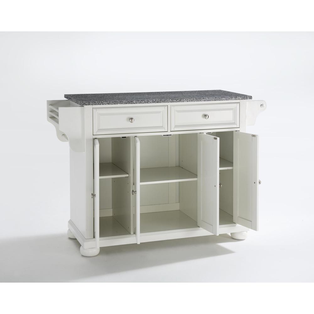 Alexandria Granite Top Full Size Kitchen Island/Cart