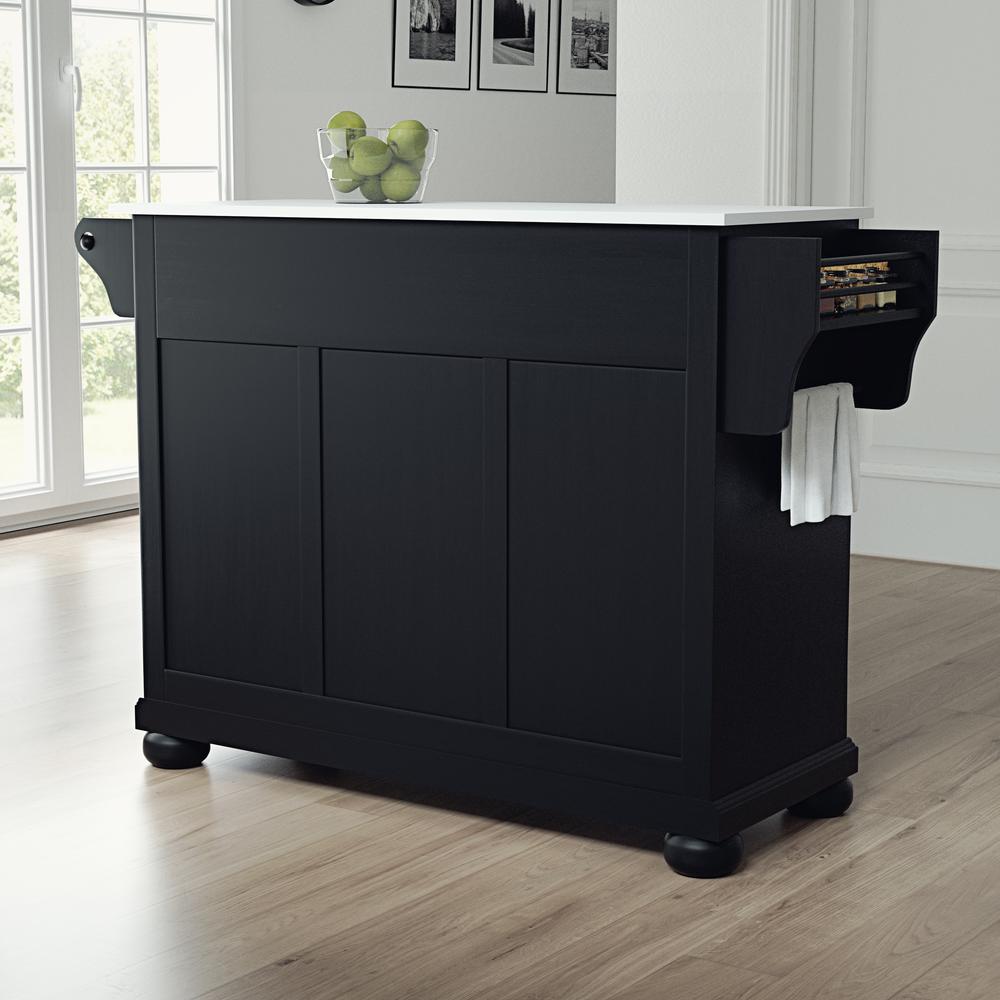 Alexandria Stone Top Full Size Kitchen Island/Cart