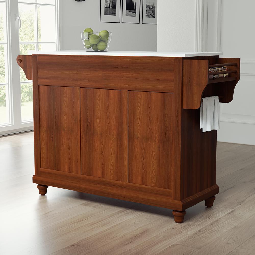 Cambridge Stone Top Full Size Kitchen Island/Cart