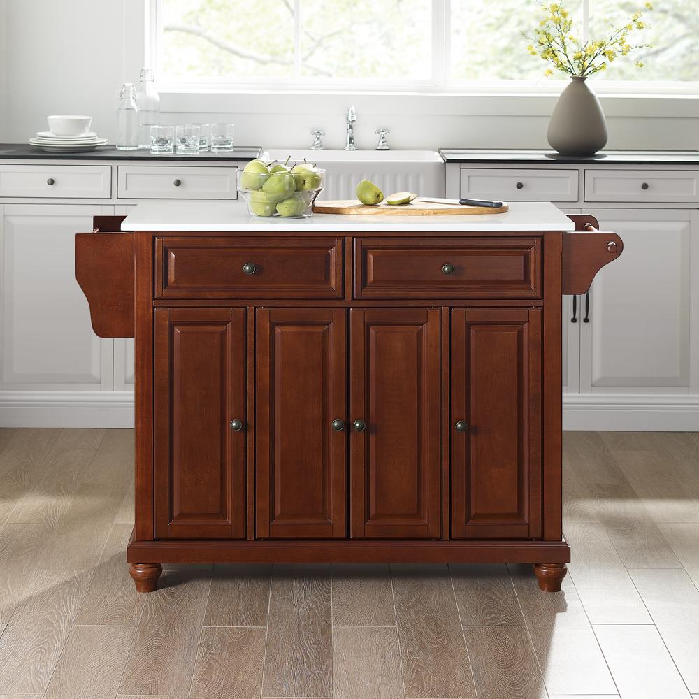 Cambridge Stone Top Full Size Kitchen Island/Cart
