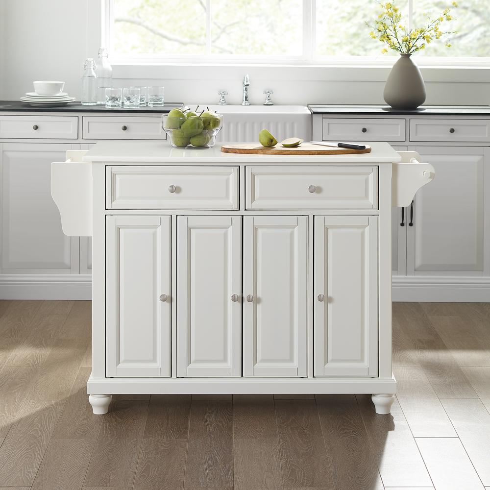 Cambridge Stone Top Full Size Kitchen Island/Cart