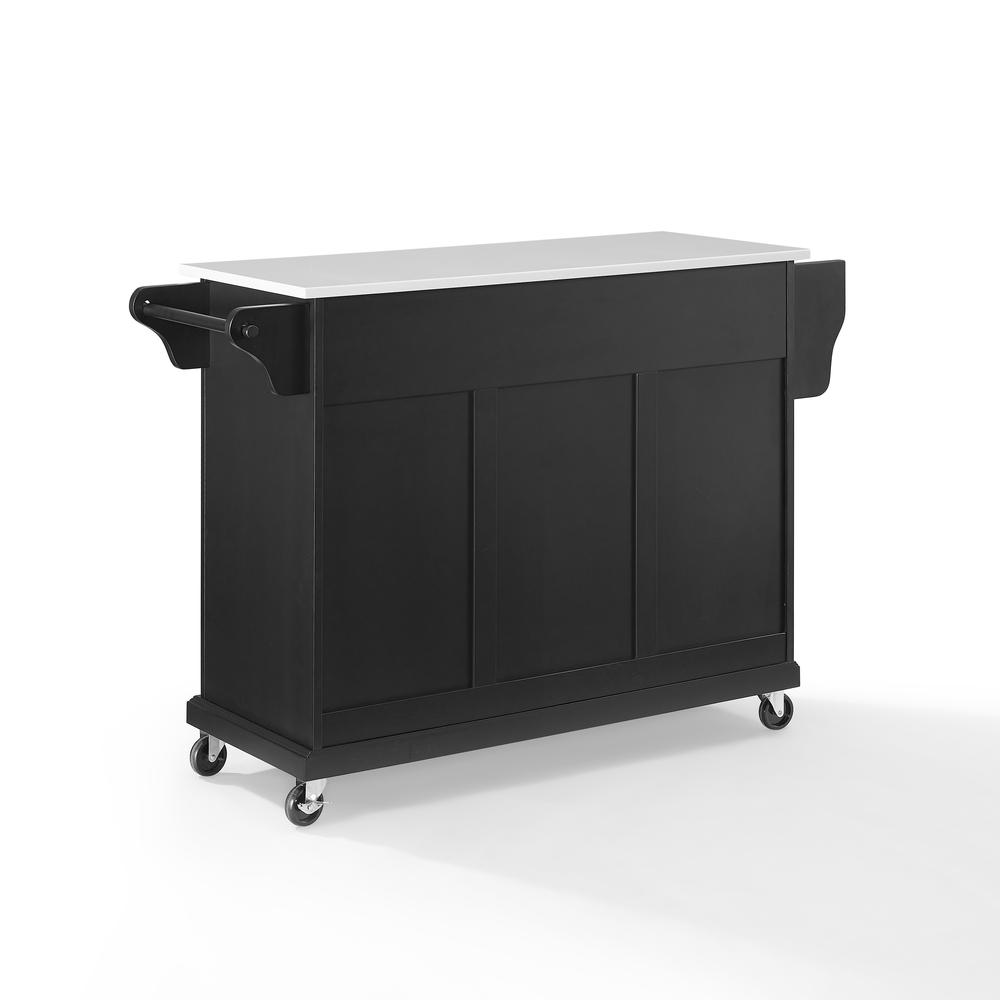 Full Size Stone Top Kitchen Cart
