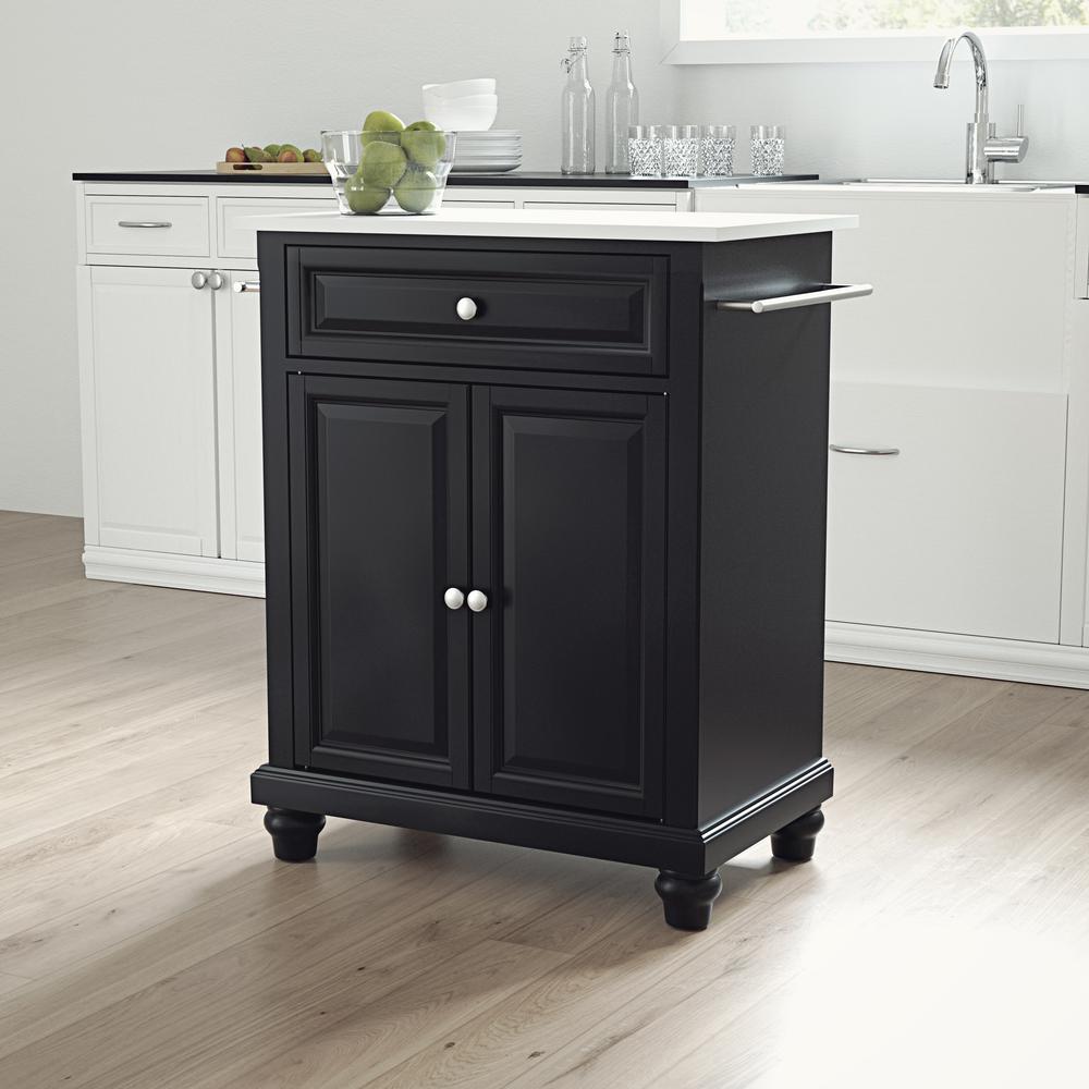 Cambridge Stone Top Portable Kitchen Island/Cart