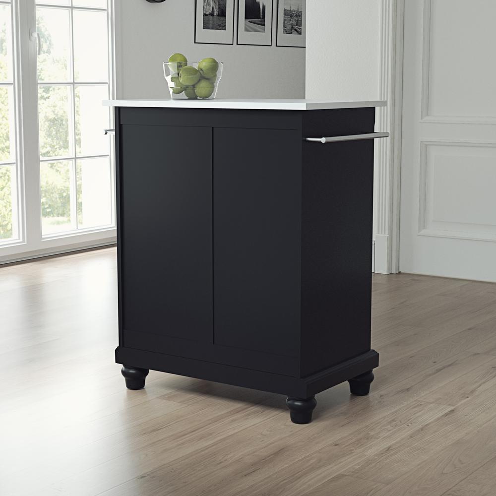 Cambridge Stone Top Portable Kitchen Island/Cart