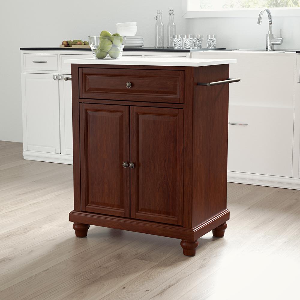 Cambridge Stone Top Portable Kitchen Island/Cart