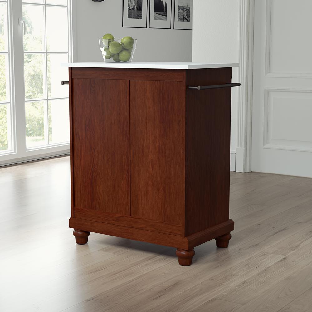 Cambridge Stone Top Portable Kitchen Island/Cart