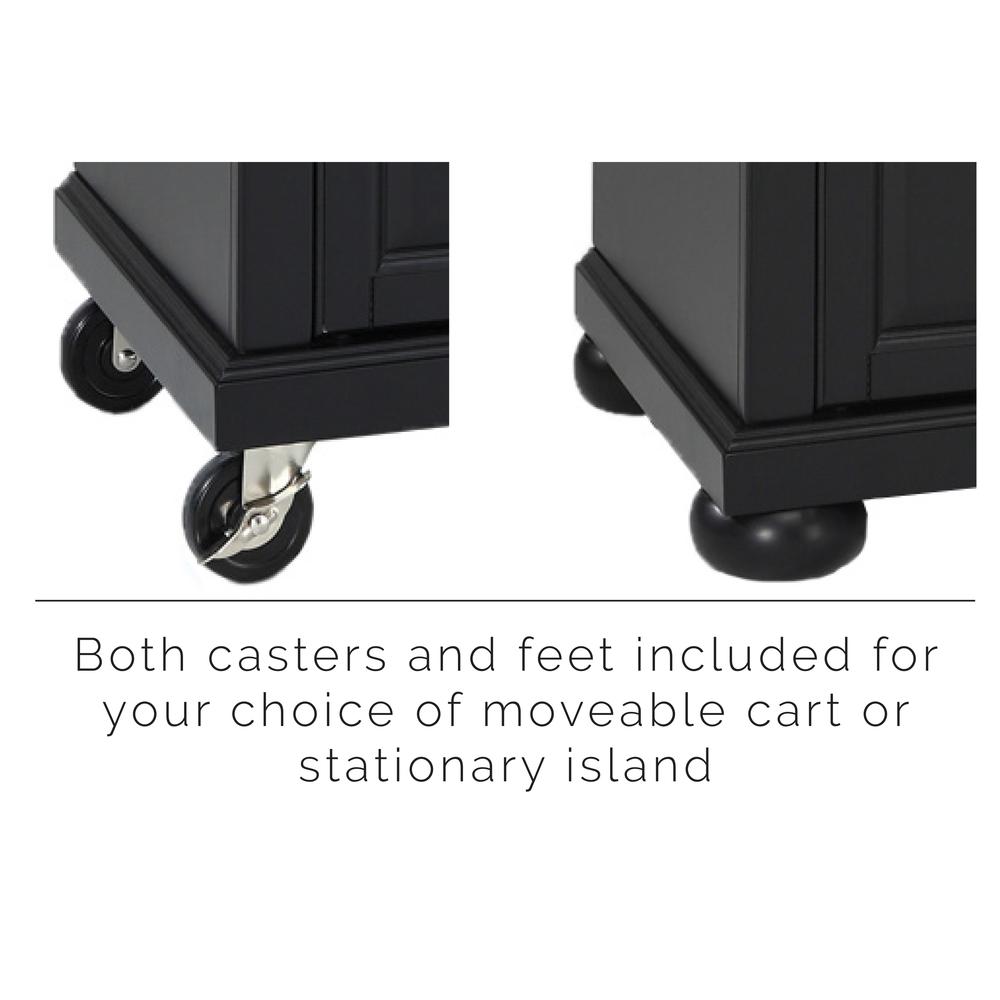 Cambridge Stone Top Portable Kitchen Island/Cart