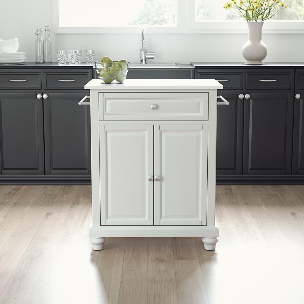 Cambridge Stone Top Portable Kitchen Island/Cart