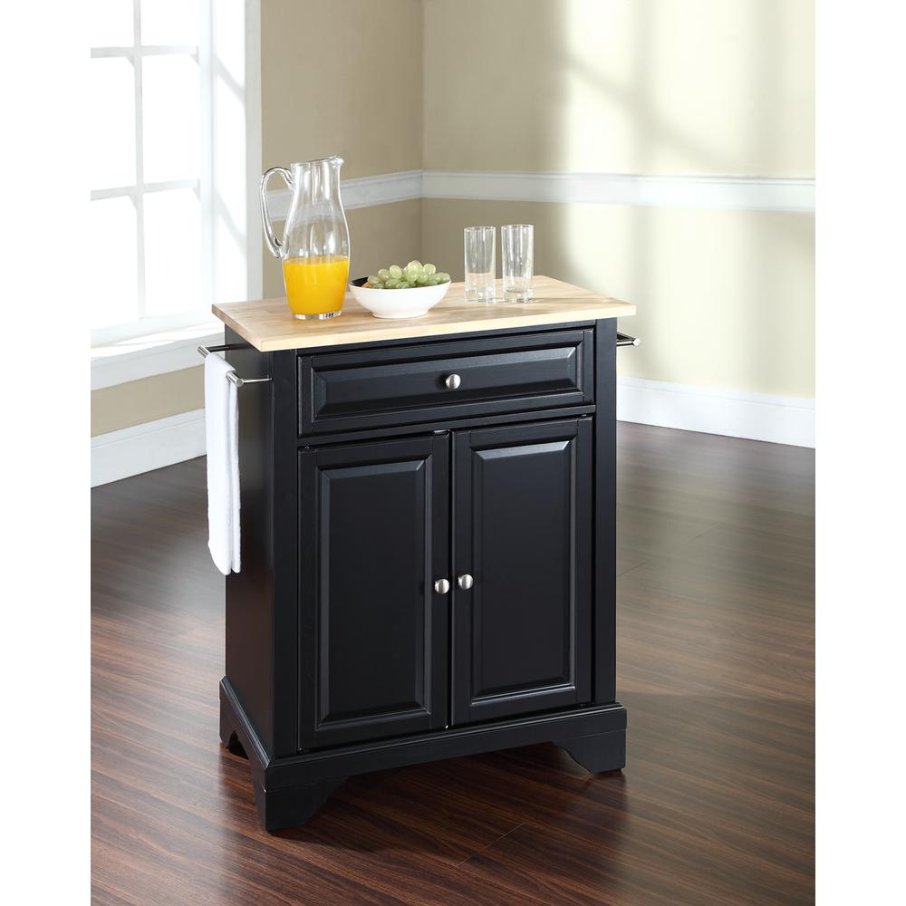 Lafayette Wood Top Portable Kitchen Island/Cart