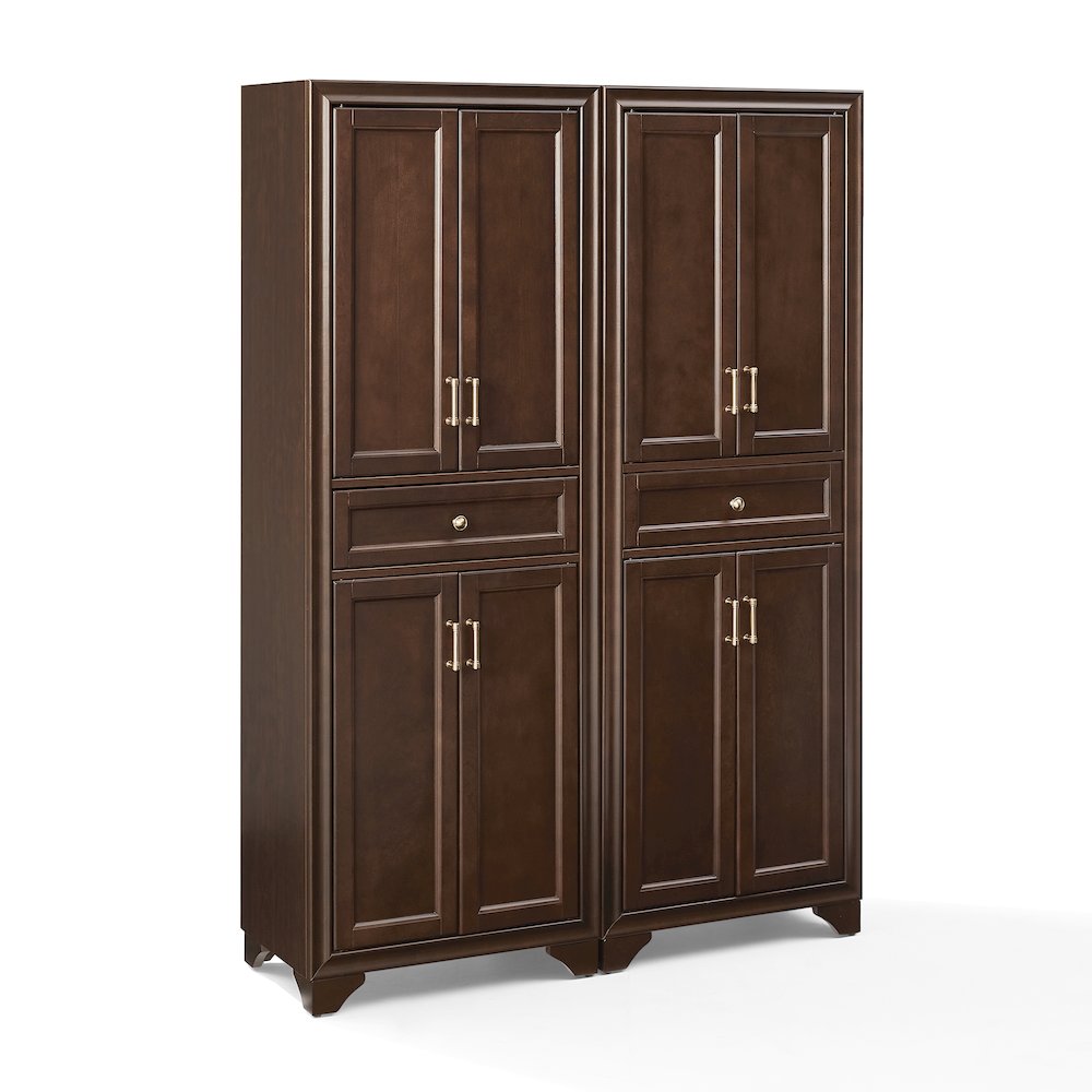 Tara 2-Piece Kitchen Storage Pantry Set Brown – 2 Pantries