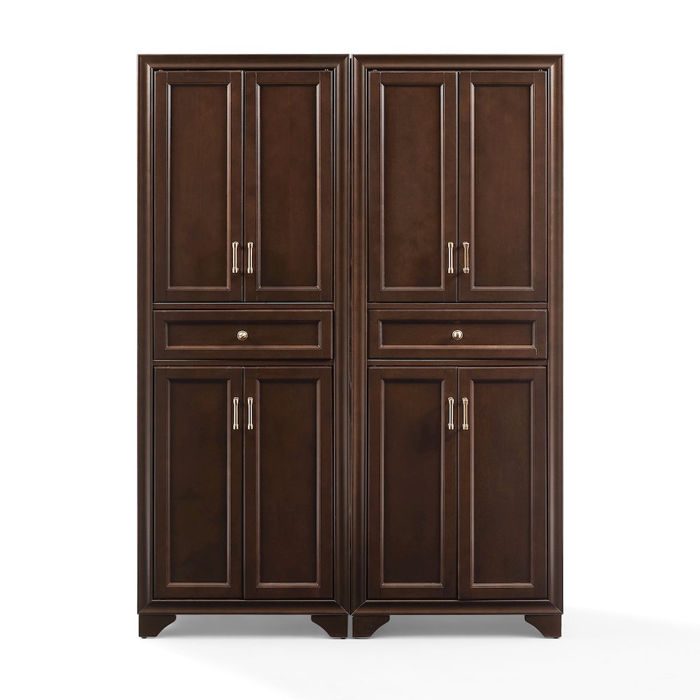 Tara 2-Piece Kitchen Storage Pantry Set Brown – 2 Pantries