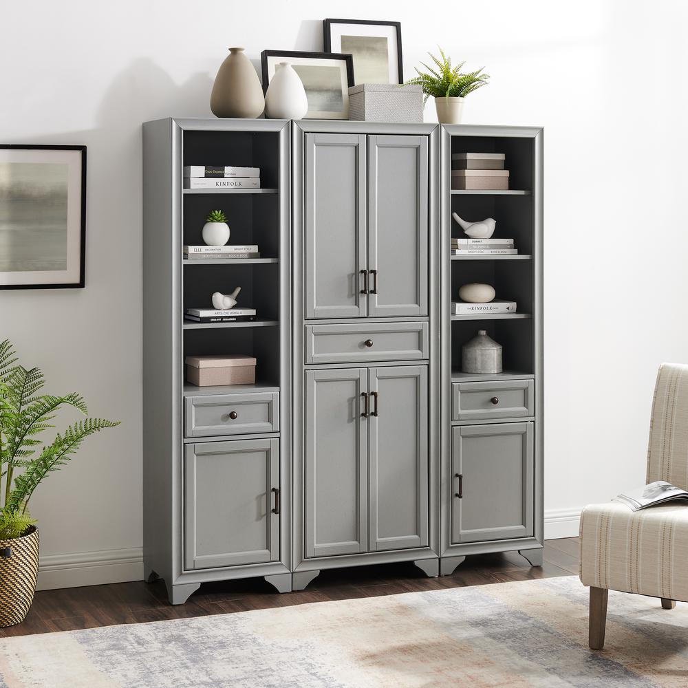 Tara 3-Piece Kitchen Storage Pantry Set – Pantry & 2 Linen Cabinets