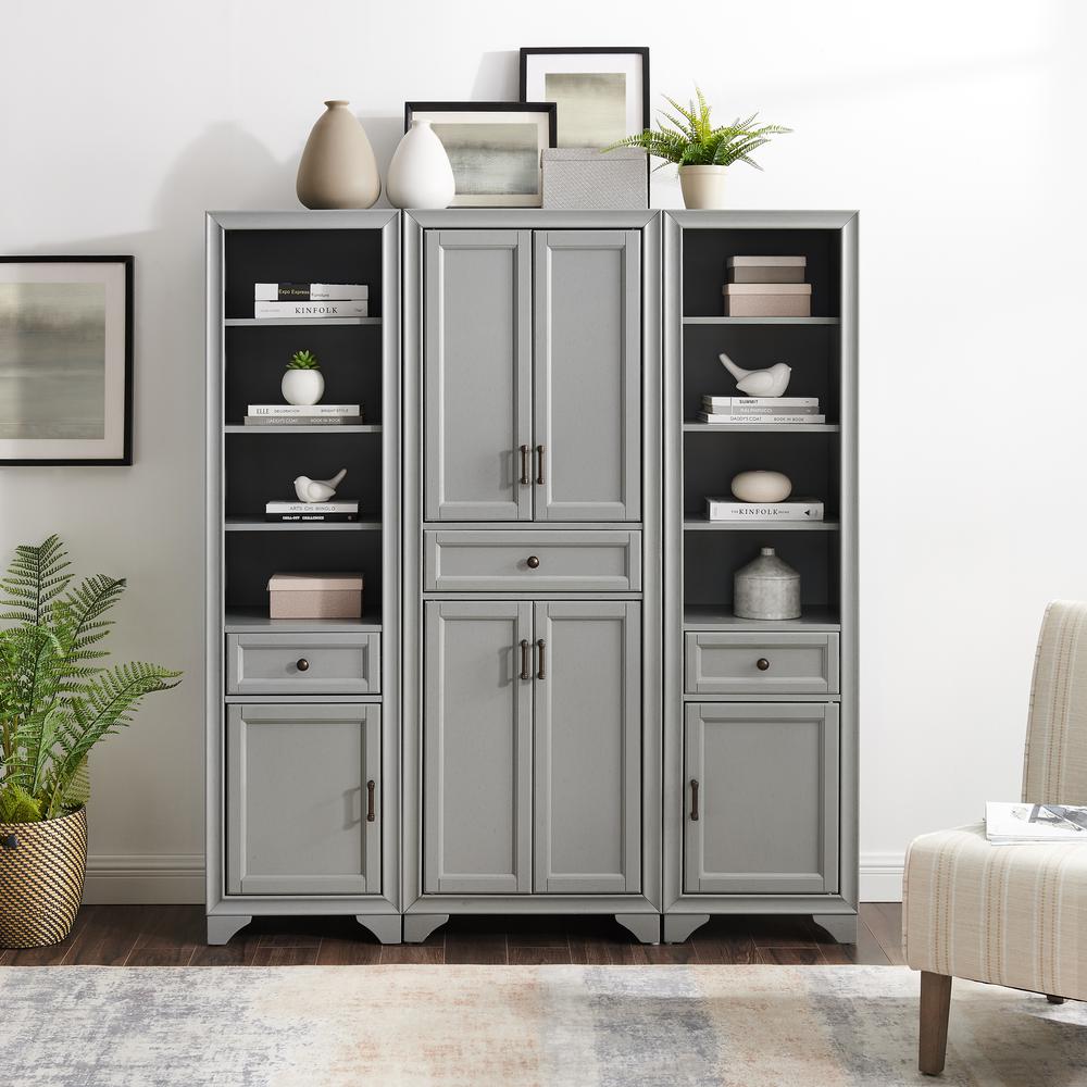 Tara 3-Piece Kitchen Storage Pantry Set – Pantry & 2 Linen Cabinets