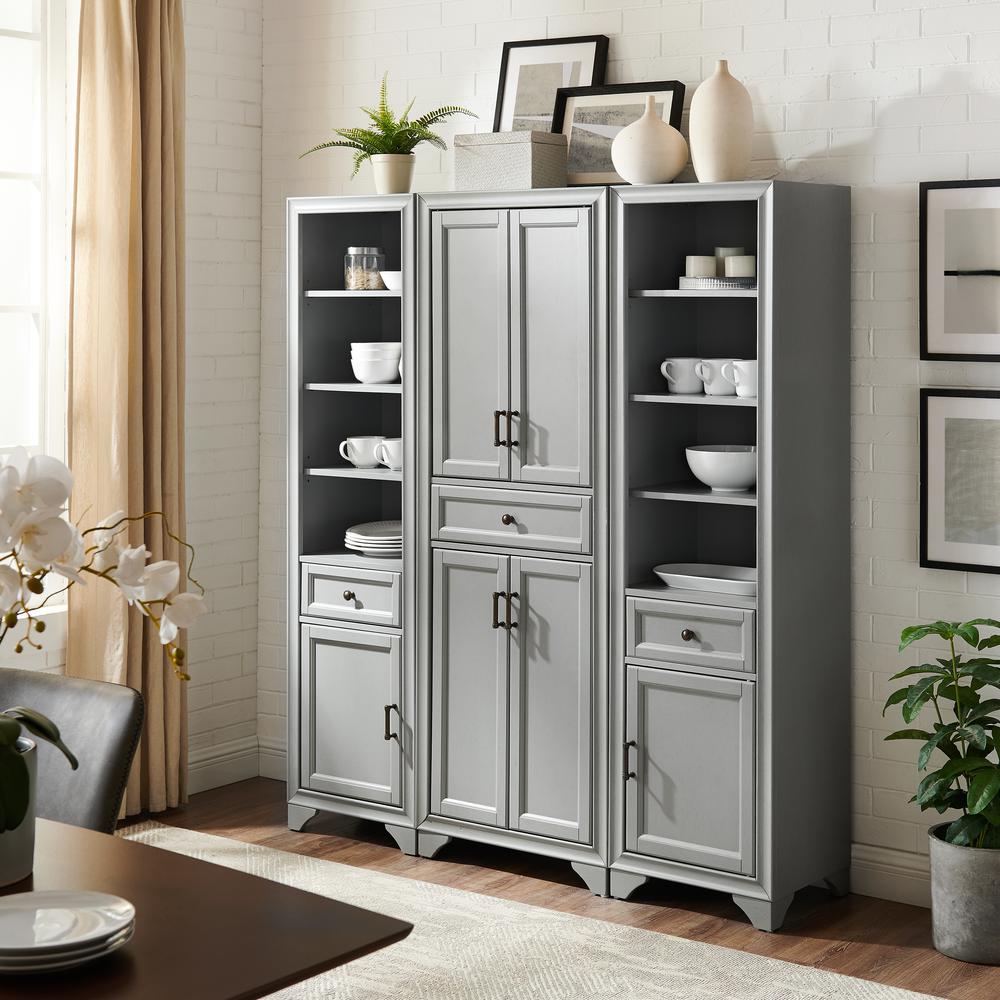 Tara 3-Piece Kitchen Storage Pantry Set – Pantry & 2 Linen Cabinets