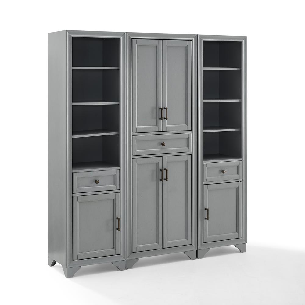 Tara 3-Piece Kitchen Storage Pantry Set – Pantry & 2 Linen Cabinets