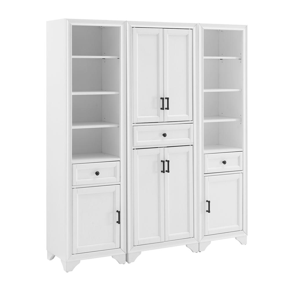 Tara 3-Piece Kitchen Storage Pantry Set – Pantry & 2 Linen Cabinets