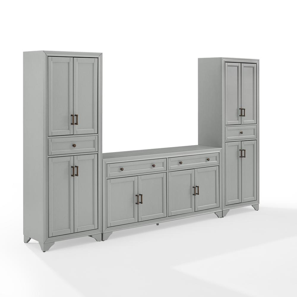 Tara 3-Piece Sideboard And Pantry Set – Sideboard & 2 Pantries