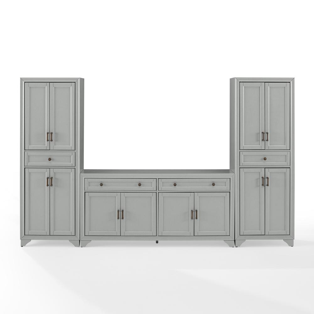 Tara 3-Piece Sideboard And Pantry Set – Sideboard & 2 Pantries