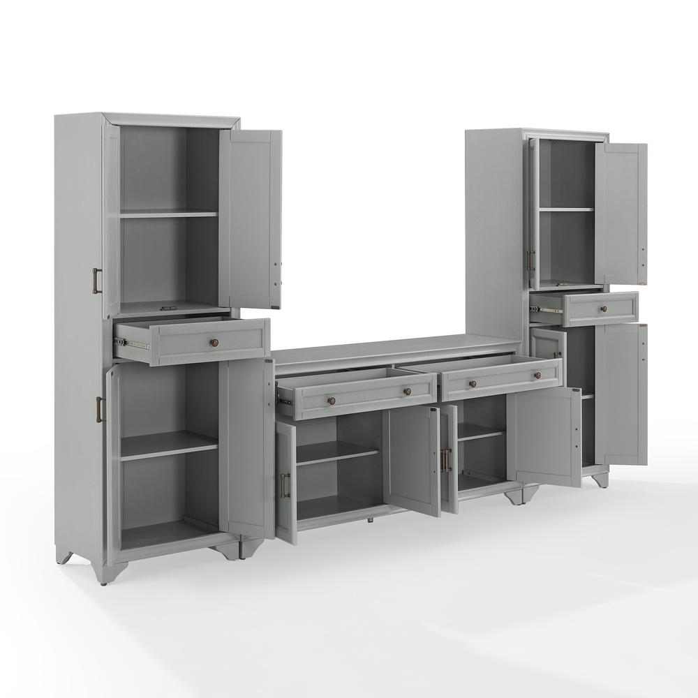 Tara 3-Piece Sideboard And Pantry Set – Sideboard & 2 Pantries