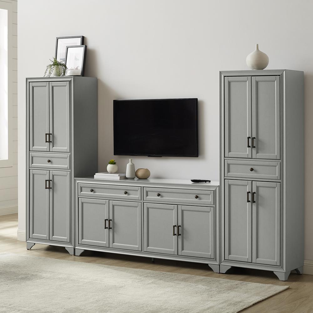 Tara 3-Piece Entertainment Center – Sideboard & 2 Pantries