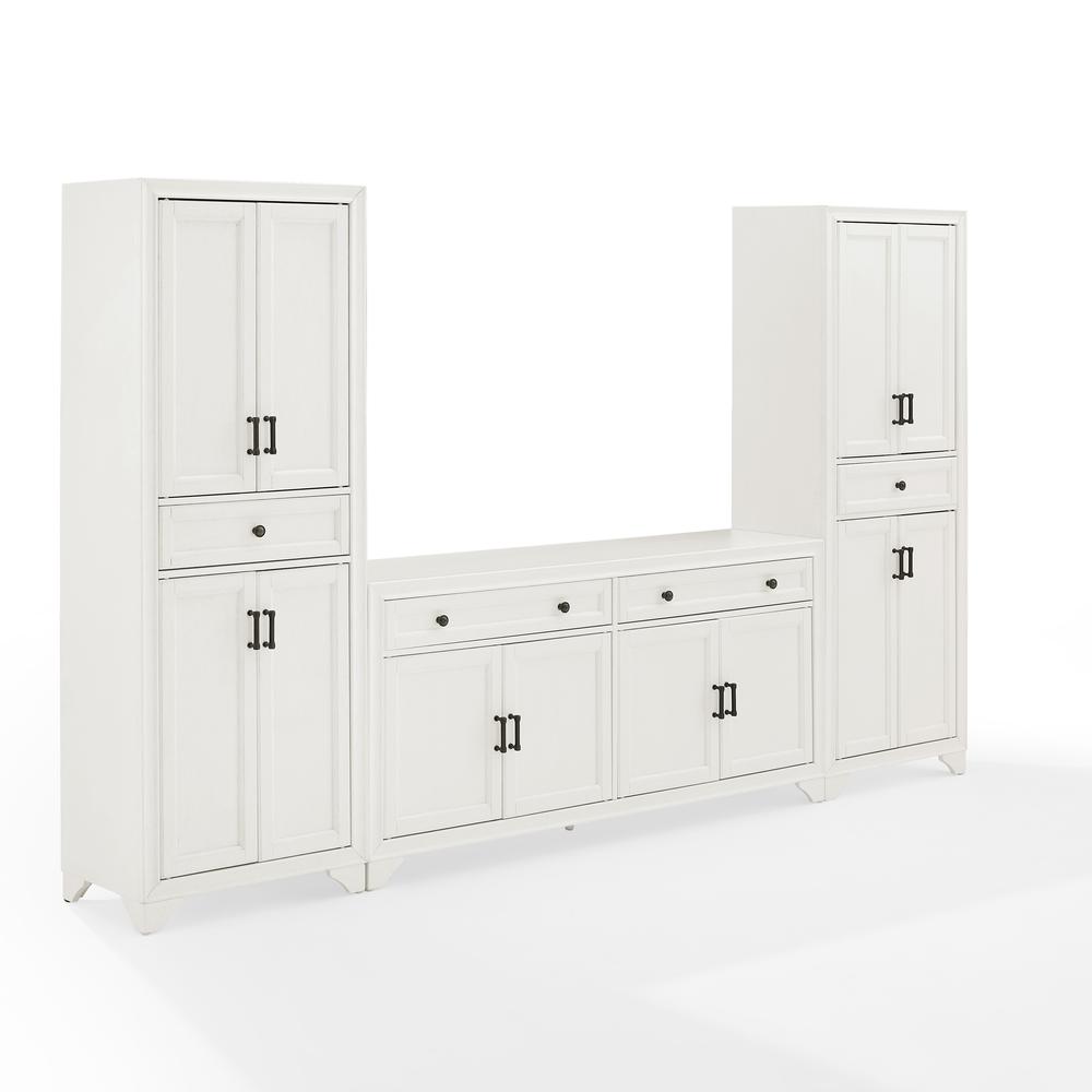 Tara 3-Piece Entertainment Center – Sideboard & 2 Pantries