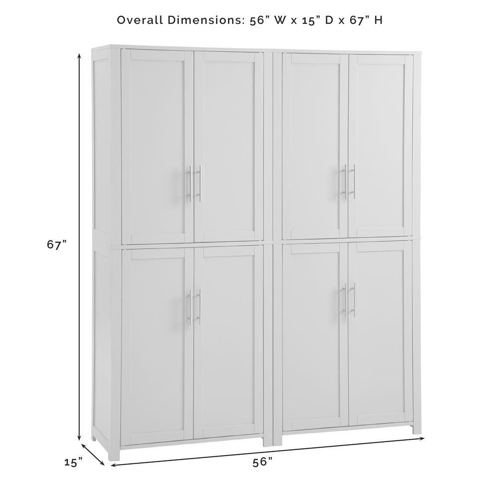Savannah 2-Piece Kitchen Storage Pantry Set – 2 Pantries