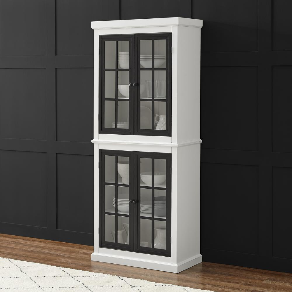 Cecily Tall Kitchen Storage Pantry – 2 Stackable Pantries