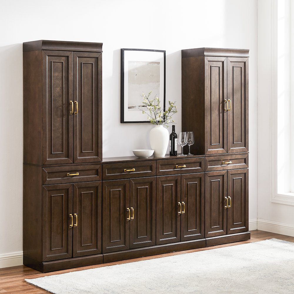 Stanton 3-Piece Sideboard And Pantry Set – Sideboard & 2 Pantries