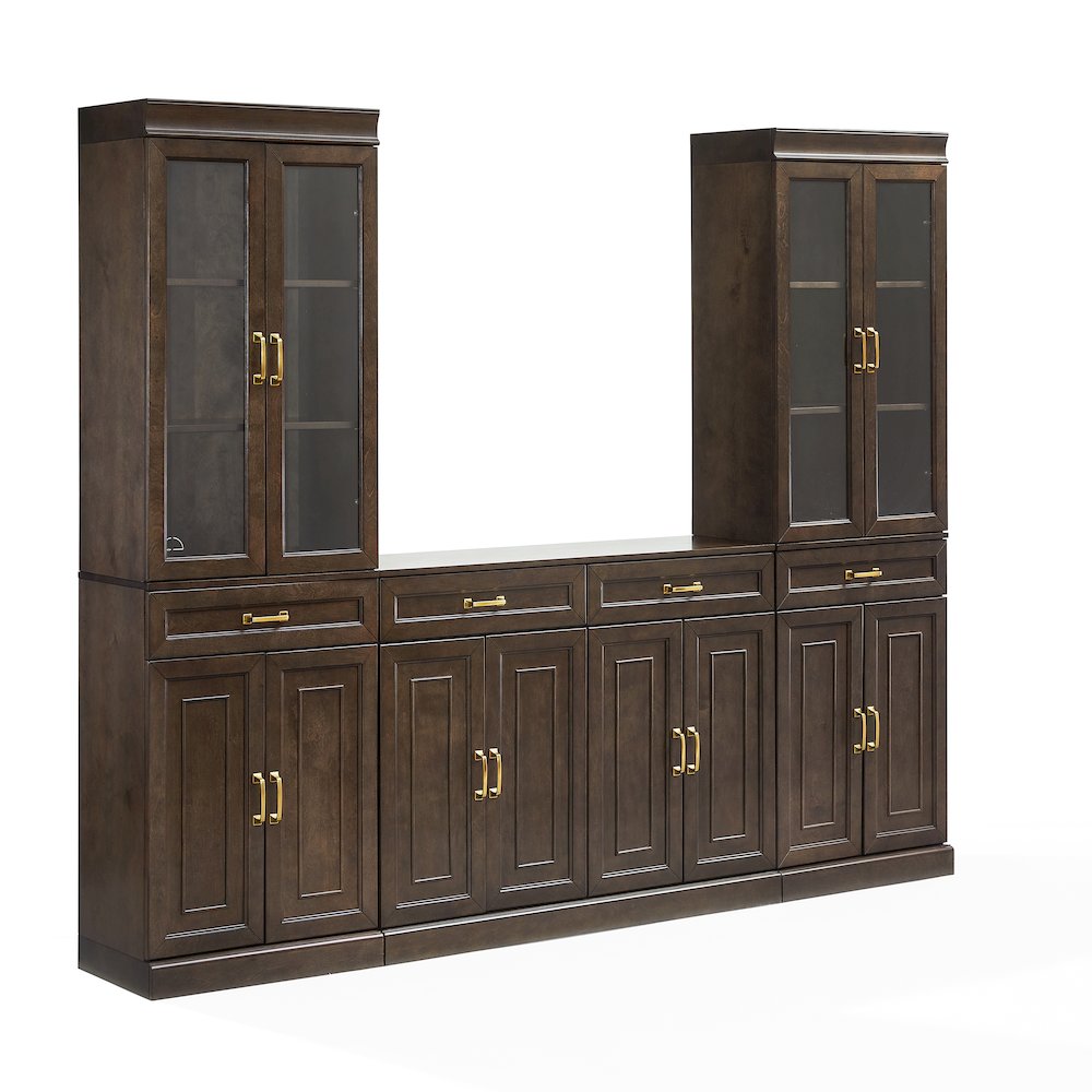 Stanton 3-Piece Sideboard And Glass Door Pantry Set – Sideboard & 2 Pantries